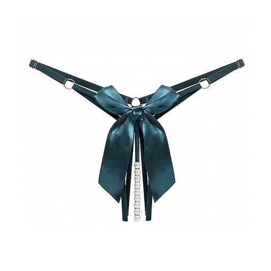 Love In Leather Mens Crotchless Pearl Panties