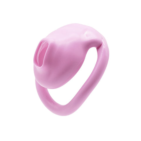 Love In Leather Micro Cock Cage with Urethral Opening - Male Chastity