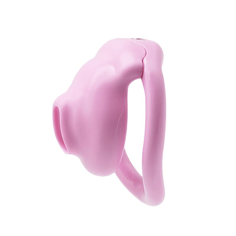Love In Leather Micro Cock Cage with Urethral Opening - Male Chastity