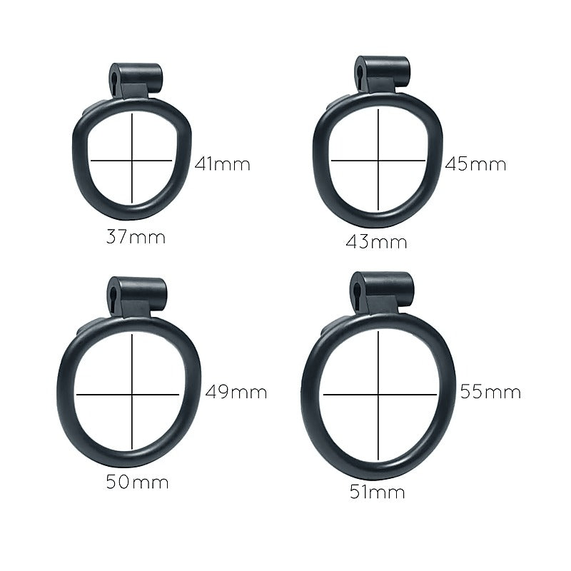Micro Cock Cage 4 Interchangeable Rings by Love In Leather - Male Chastity