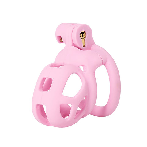 Micro Cock Cage 4 Interchangeable Rings by Love In Leather - Male Chastity