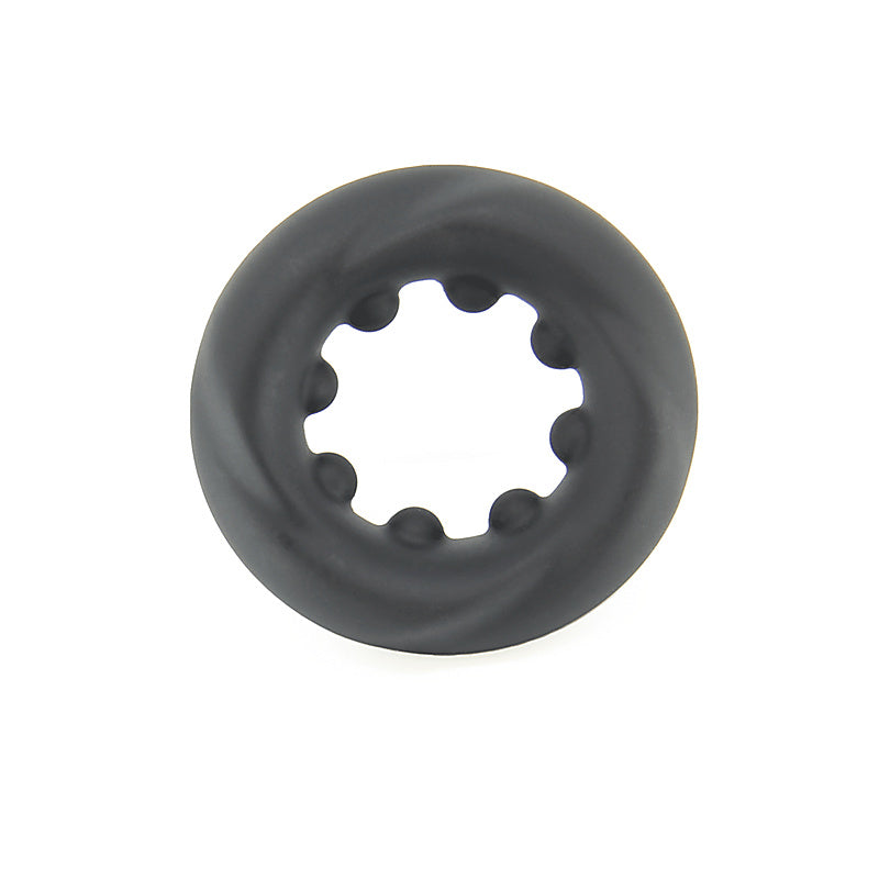 Mens Silicone Twisted O Ring by Love In Leather - Stretchy Cock Rings