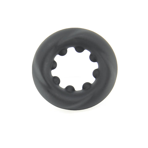 Mens Silicone Twisted O Ring by Love In Leather - Stretchy Cock Rings