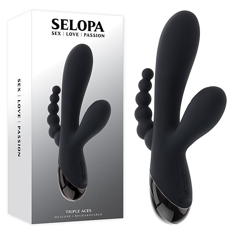 Evolved Selopa TRIPLE ACES Rechargeable Triple Stimulator Vibe - G-Spot Vibrators