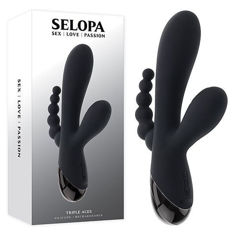 Evolved Selopa TRIPLE ACES Rechargeable Triple Stimulator Vibe - G-Spot Vibrators