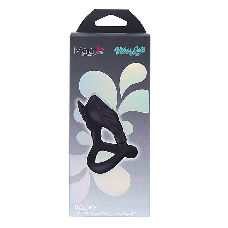 ROCKY USB Rechargeable Vibrating Cock & Balls Ring - Vibrating Cock Rings