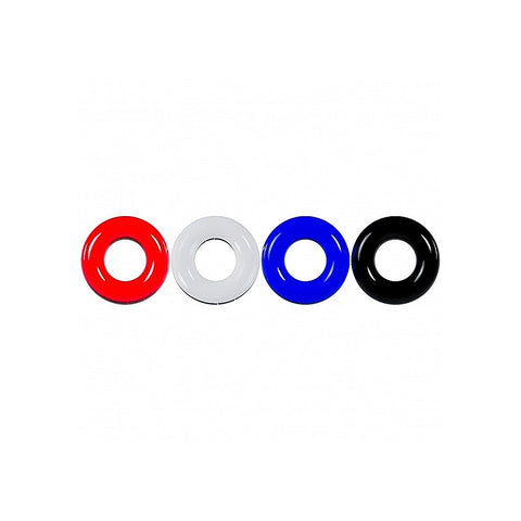 LEVELZ Multicolour 4 Pack Cock Ring Set by Shots Toys - Cock Ring Sets