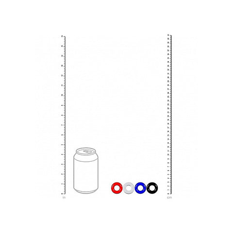 LEVELZ Multicolour 4 Pack Cock Ring Set by Shots Toys - Cock Ring Sets