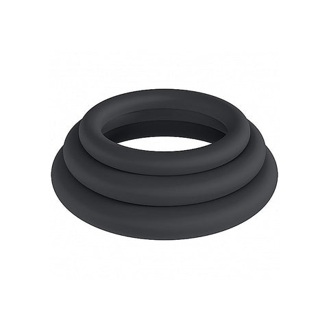 LEVELZ Classic Silicone Cock Ring Set by Shots Toys - Cock Ring Sets