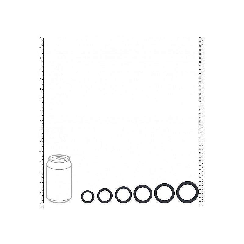LEVELZ Classic Silicone Cock Ring Set by Shots Toys - Cock Ring Sets