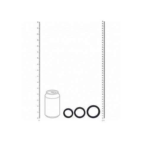 LEVELZ Wide O Silicone Cock Ring Set by Shots Toys - Cock Ring Sets