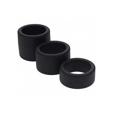 LEVELZ Liquid Silicone Ball Strap Set by Shots Toys - Cock Ring Sets