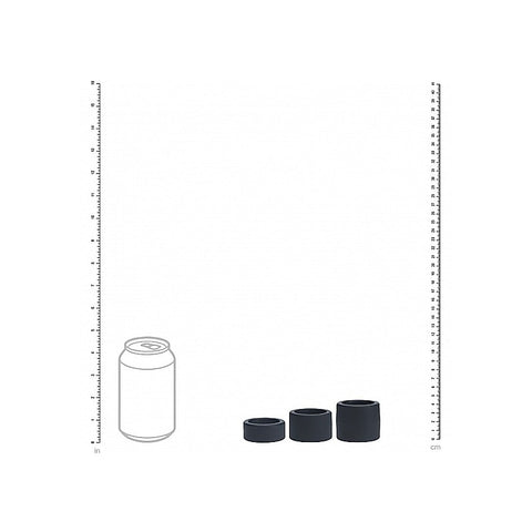 LEVELZ Liquid Silicone Ball Strap Set by Shots Toys - Cock Ring Sets