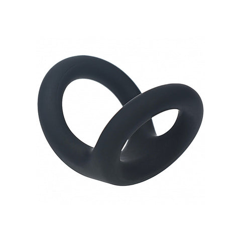 Double O Silicone Cock and Balls Rings by Shots Toys - Stretchy Cock Rings