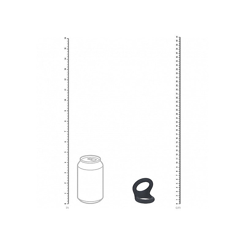 Double O Silicone Cock and Balls Rings by Shots Toys - Stretchy Cock Rings