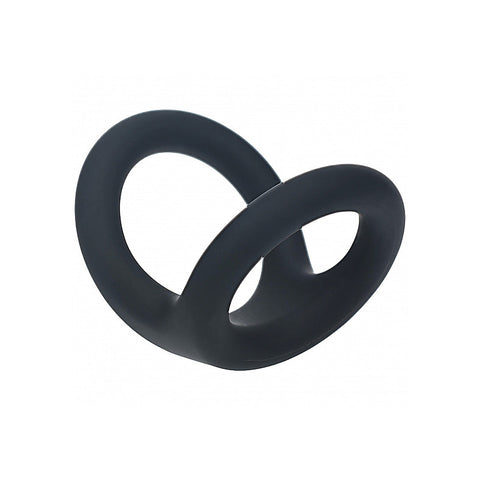 Double O Silicone Cock and Balls Rings by Shots Toys - Stretchy Cock Rings