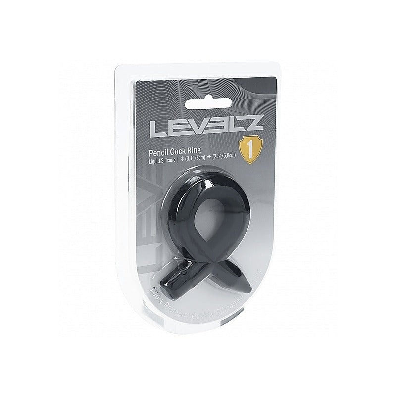 LEVELZ Pencil Liquid Silicone Cock Ring by Shots Toys - Stretchy Cock Rings