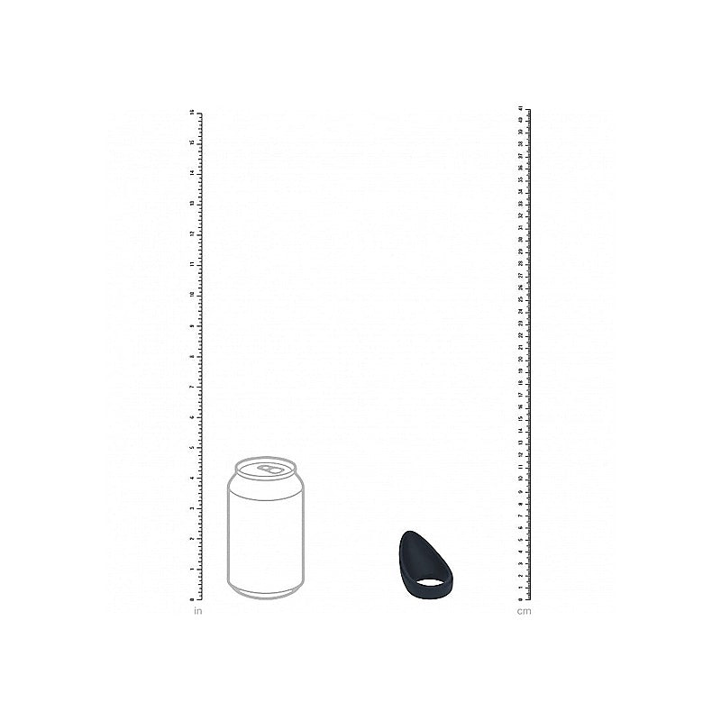 LEVELZ Teardrop Stretchy Silicone Cock Ring by Shots Toys - Stretchy Cock Rings