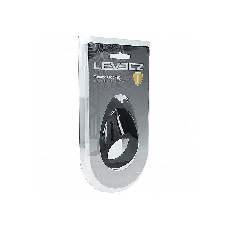 LEVELZ Teardrop Stretchy Silicone Cock Ring by Shots Toys - Stretchy Cock Rings