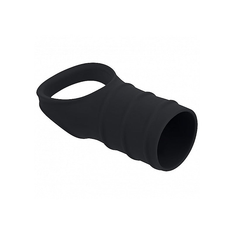 LEVELZ Silicone Cock Ring and Ribbed Sleeve by Shots Toys - Stretchy Cock Rings