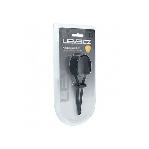 Wide Adjustable Silicone Lasso Cock Ring by Shots - Stretchy Cock Rings