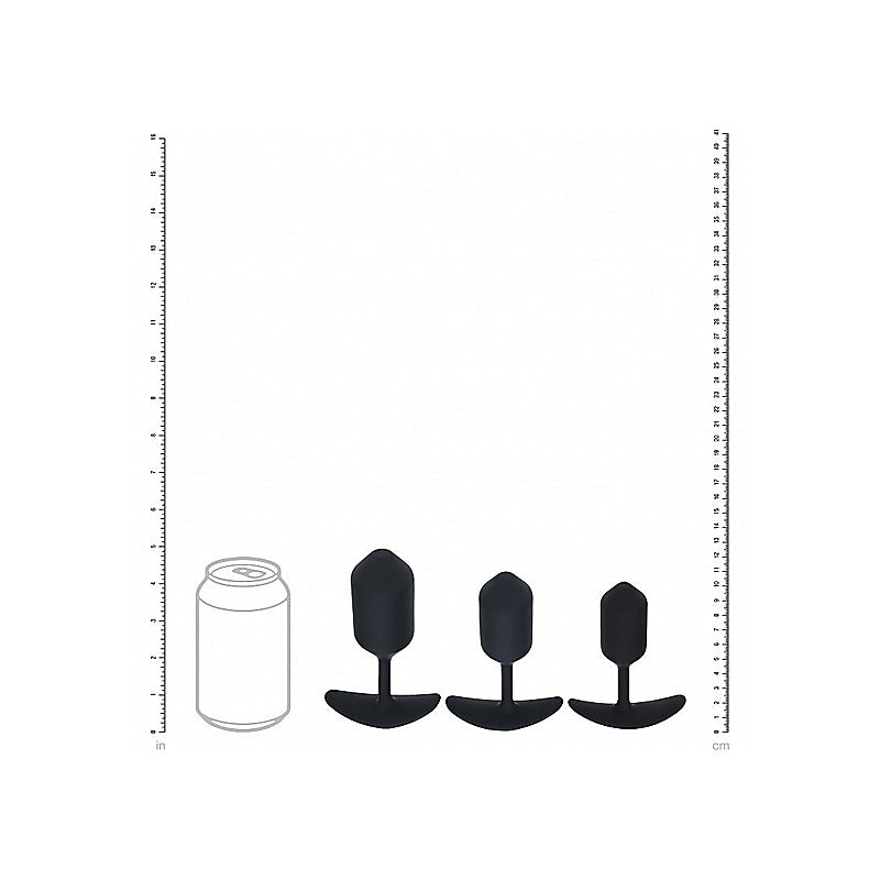 LEVELZ 3 Pack Silicone Weighted Anal Plug Training Set - Butt Plugs