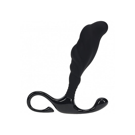 Shots LEVELZ Rippled with Hard Loop Prostate Massager Black - Prostate Toys