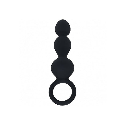 Shots LEVELZ Beaded Silicone Anal Probe with Loop - Anal Beads and Balls