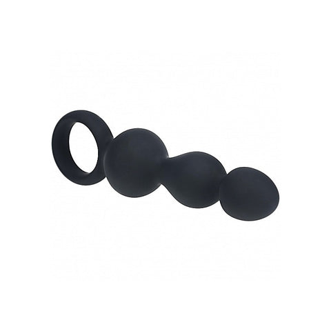 LEVELZ Beaded Silicone Anal Probe by Shots Toys - Anal Beads and Balls
