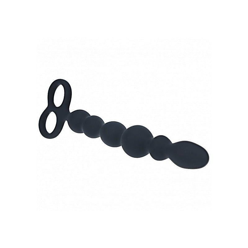 LEVELZ Beaded Silicone Anal Probe by Shots Toys - Anal Beads and Balls