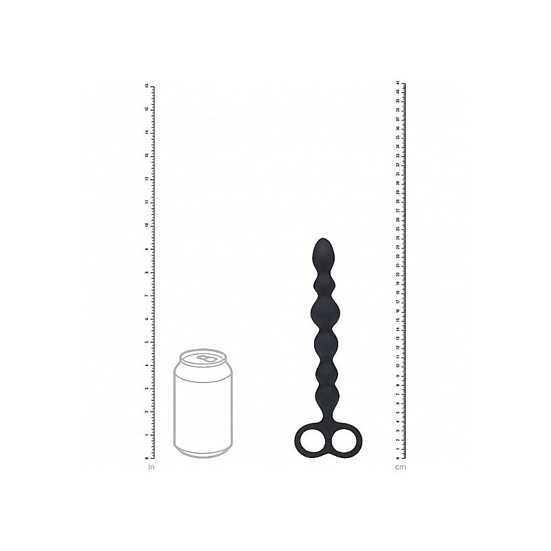 LEVELZ Beaded Silicone Anal Probe by Shots Toys - Anal Beads and Balls