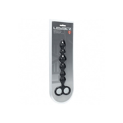 LEVELZ Beaded Silicone Anal Probe by Shots Toys - Anal Beads and Balls