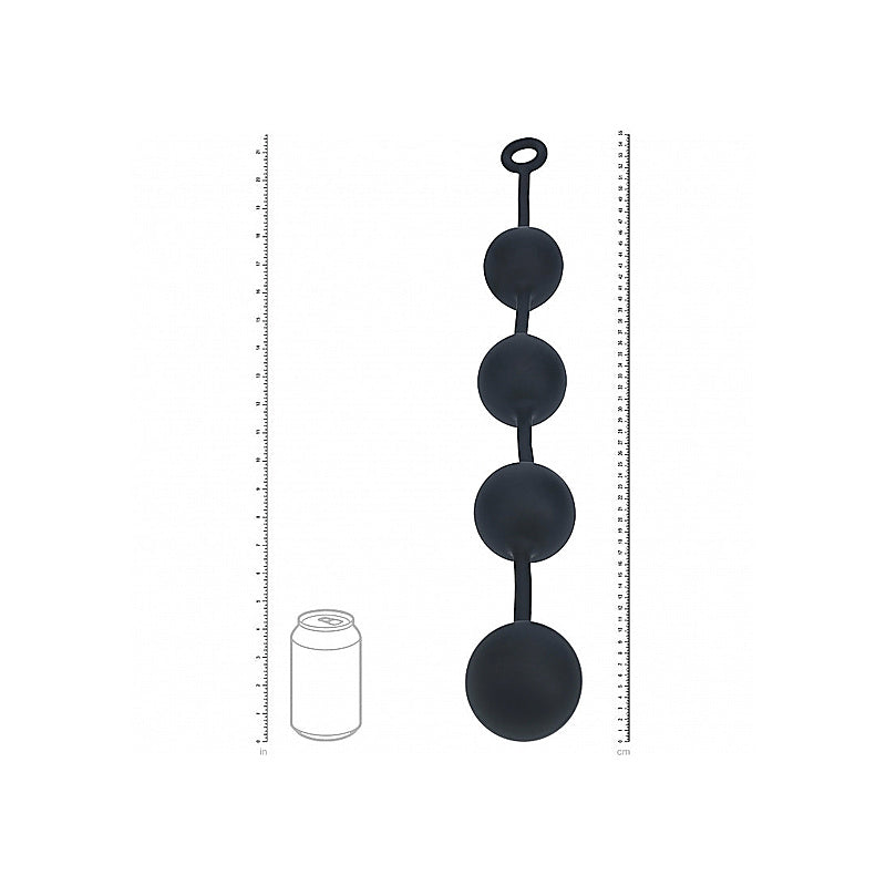 Premium Round Silicone Anal Balls by Shots Toys - Anal Beads and Balls