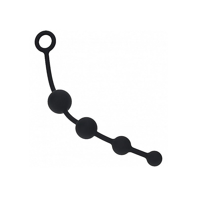 Shots LEVELZ Curved Silicone Anal Play Beads - Anal Beads and Balls