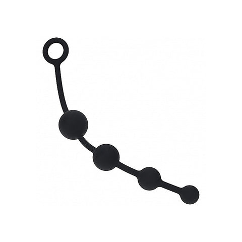 Shots LEVELZ Curved Silicone Anal Play Beads - Anal Beads and Balls