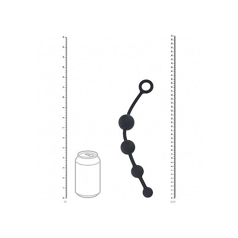 Shots LEVELZ Curved Silicone Anal Play Beads - Anal Beads and Balls