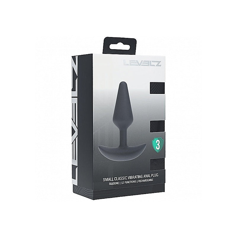 Shots LEVELZ Classic Vibrating Silicone Anal Plug Small - Butt Plugs