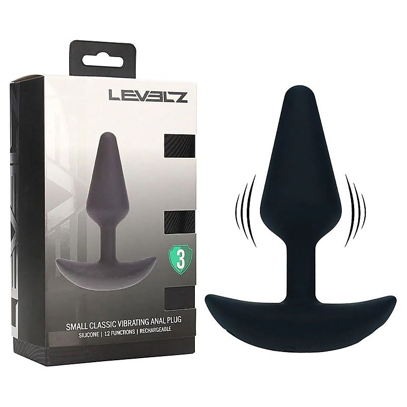 Shots LEVELZ Classic Vibrating Silicone Anal Plug Small - Butt Plugs