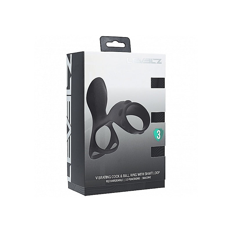 LEVELZ Vibrating Cock & Ball Ring by Shots Toys - Vibrating Cock Rings