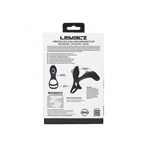 LEVELZ Vibrating Cock & Ball Ring by Shots Toys - Vibrating Cock Rings