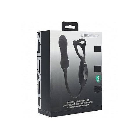 LEVELZ Vibrating TriO Cock Ring by Shots Toys - Vibrating Cock Rings