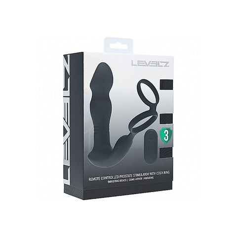 LEVELZ Remote Controlled Prostate Stimulator with Cock Ring - Prostate Toys