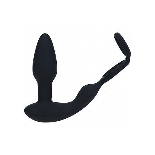 LEVELZ Dual Vibrating Prostate Stimulator with Cock Ring - Prostate Toys