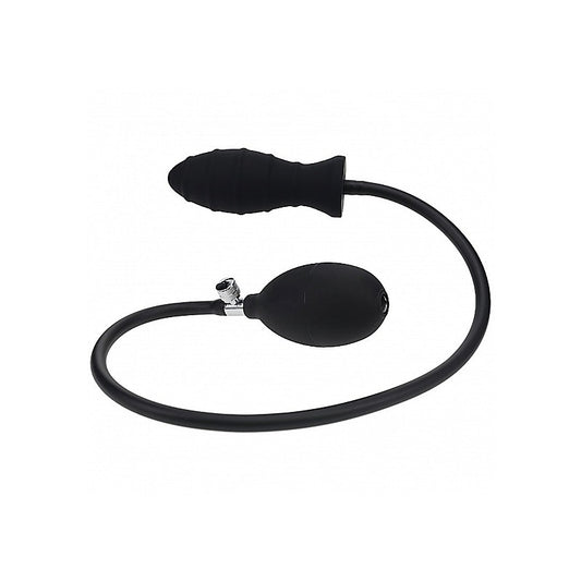Shots LEVELZ Ribbed Silicone Inflatable Anal Plug - Butt Plugs