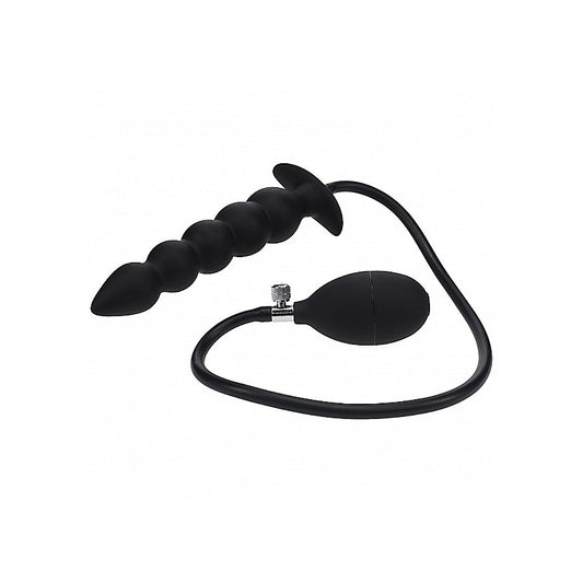 Shots LEVELZ Beaded Inflatable Silicone Anal Plug - Butt Plugs