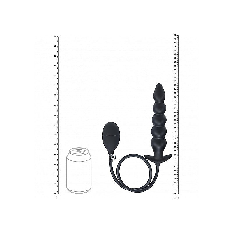 Shots LEVELZ Beaded Inflatable Silicone Anal Plug - Butt Plugs