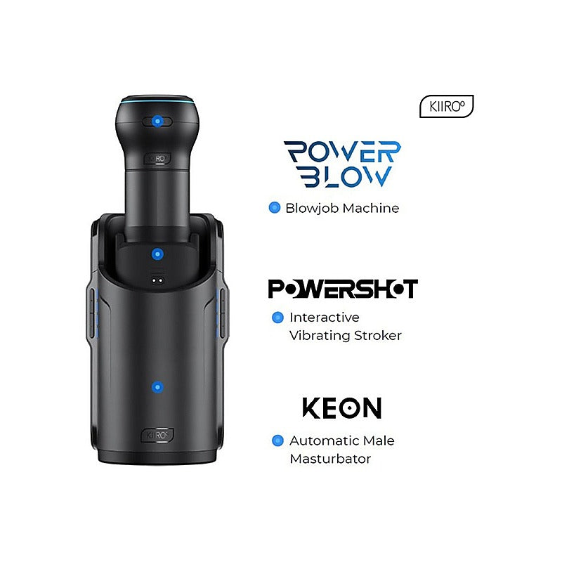 KIIROO Powershot Compact Vibrataing Male Masturbator - Masturbators and Strokers