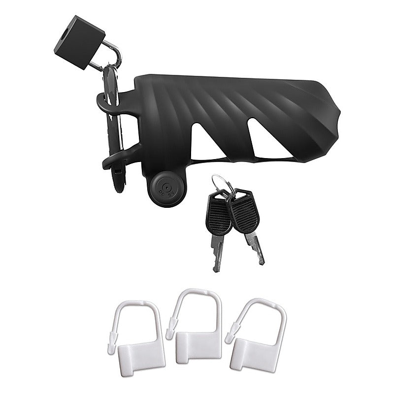 Fantasy C-Ringz Remote-Controlled Vibrating Cock Blocker - Male Chastity