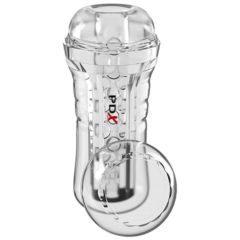 PDX Elite ViewTube See-Thru EZ-Grip Stroker - Masturbators and Strokers