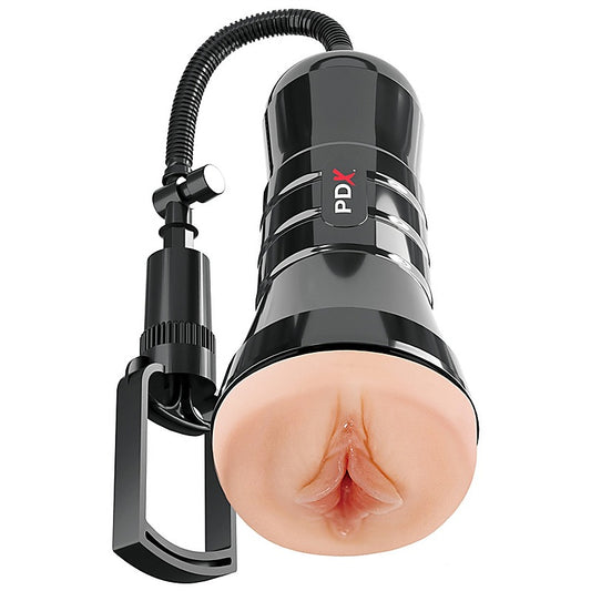PDX Extreme Wet Pussies Super Sucker XXL Realistic Stroker - Masturbators and Strokers